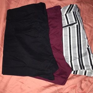 3 Pairs of Shorts.